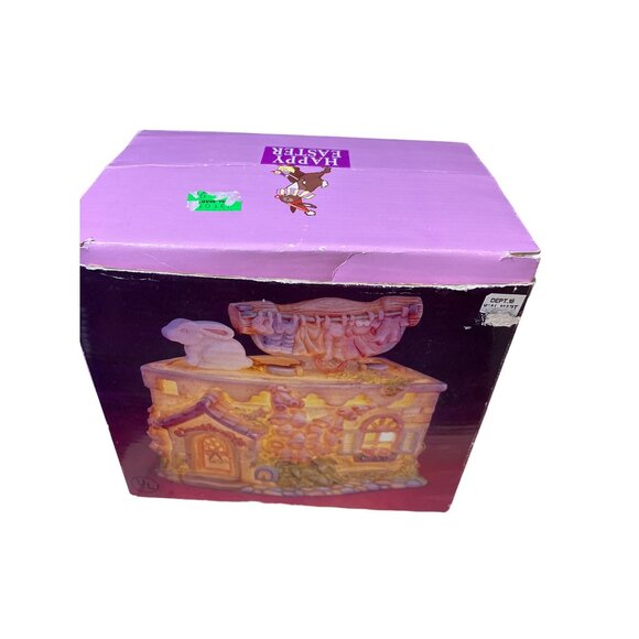 Easter village Laundry Shop Building Lighted - Picture 16 of 16